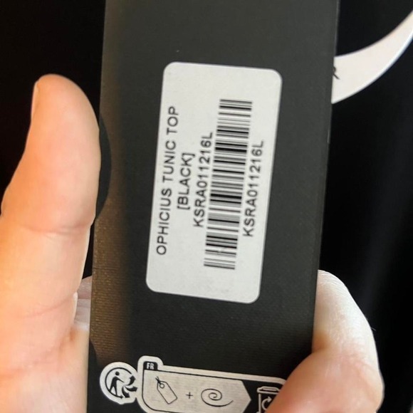 Killstar ophicius black long sleeve tunic top asymmetrical size large goth - Picture 5 of 5